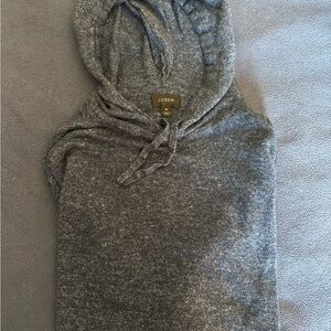 J.Crew Navy Linen Hooded Sweater